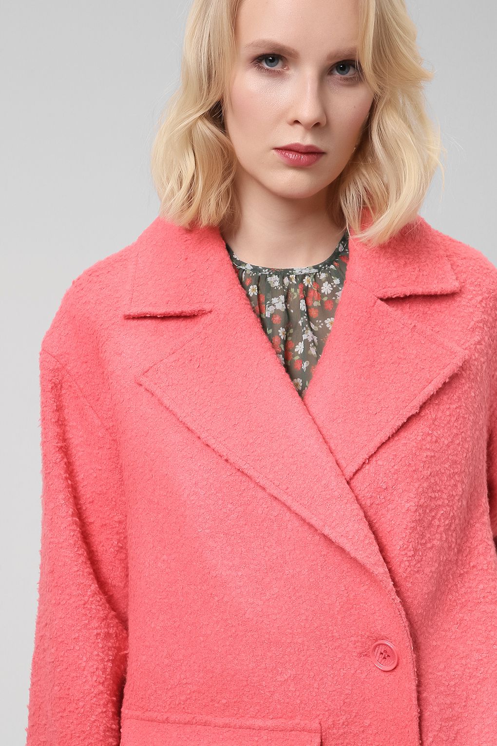 Пальто женское Belucci BL22016164 розовое 48 RU