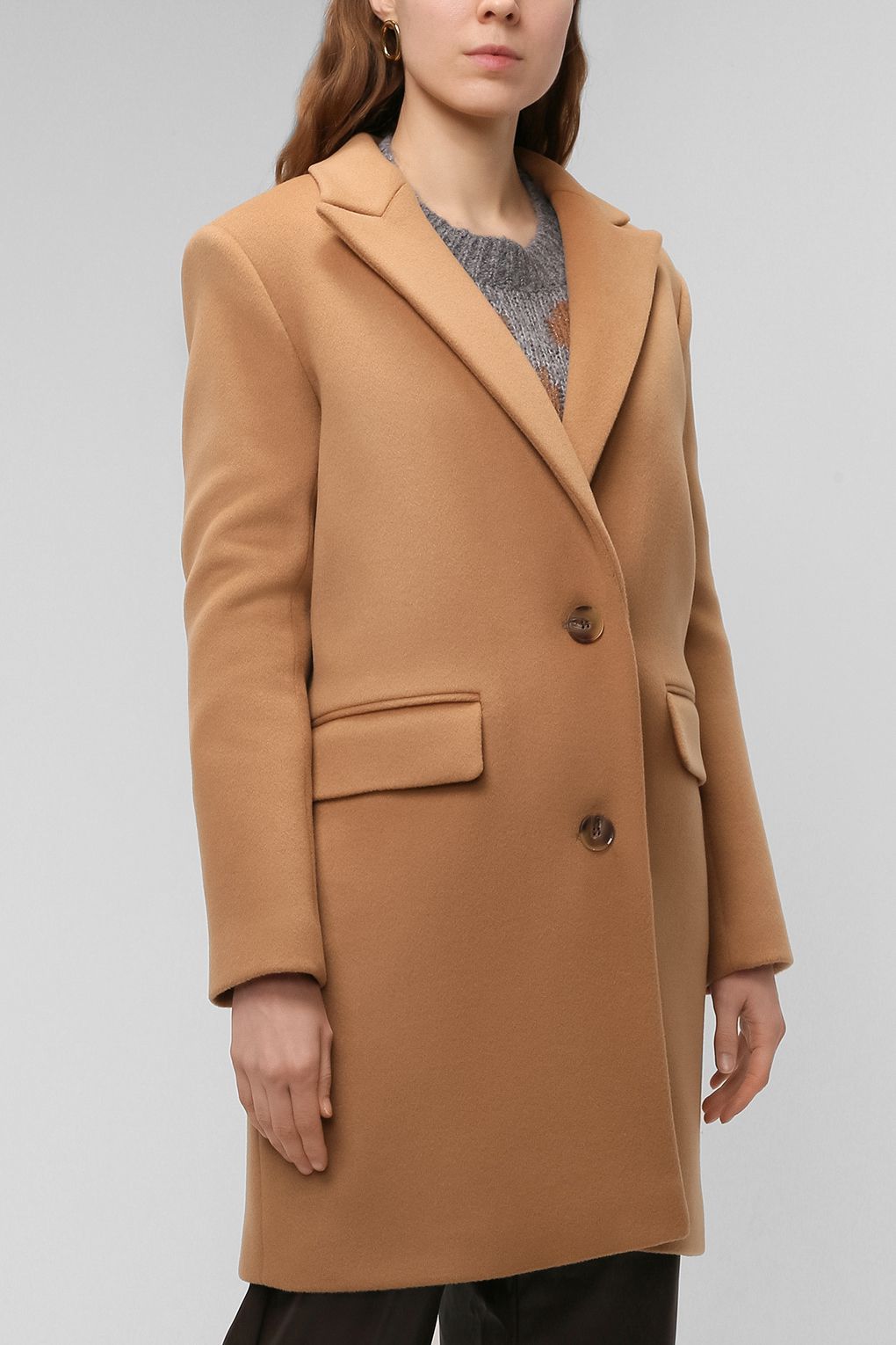 Пальто женское PAOLA RAY PR221-9030-01 коричневое M