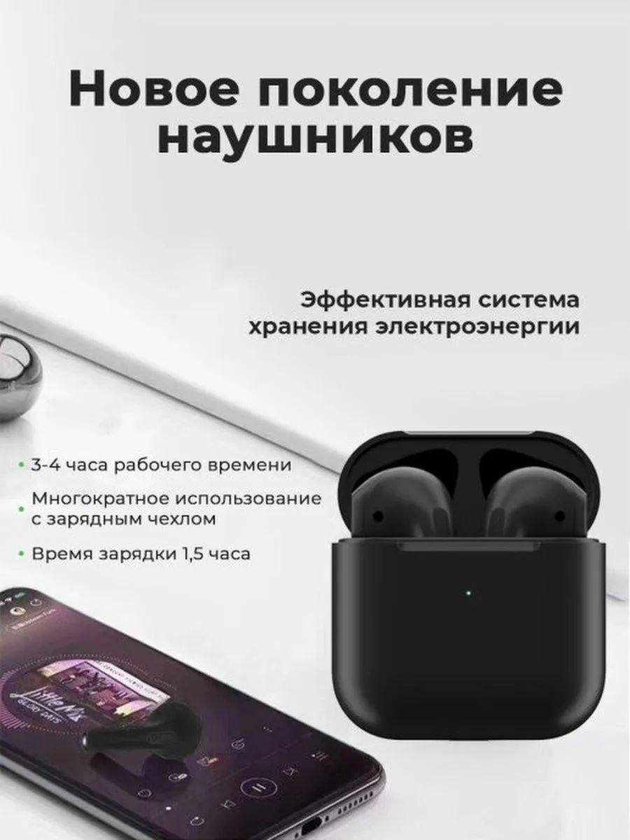 Беспроводные наушники Milliant One PRO4 Black (Pro4-Черный) – купить в  Москве, цены в интернет-магазинах на Мегамаркет