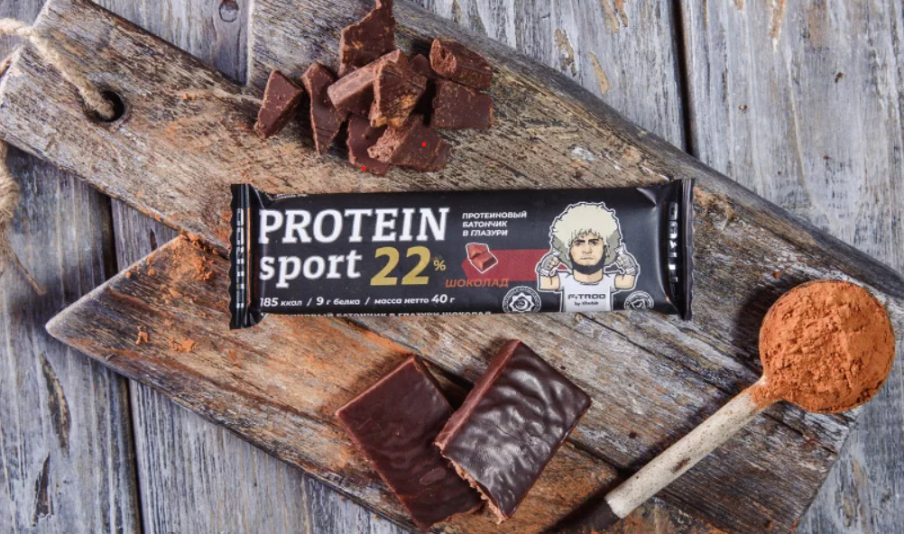 Батончик Fitroo Protein Sport глазированный со вкусом Шоколад 40 г