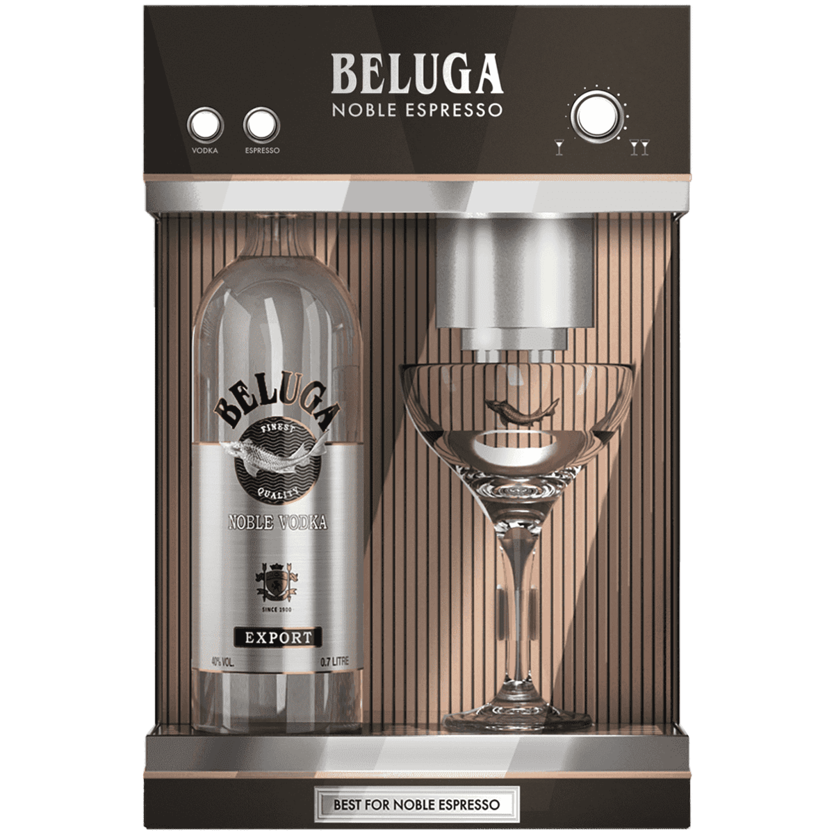 Водка Beluga Noble 0,7 л в подарочной упаковке + коктейльный бокал - купить в ВинЛаб, цена на Мегамаркет