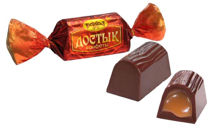 Шоколадные конфеты Рахат Достык с начинкой крем-брюле