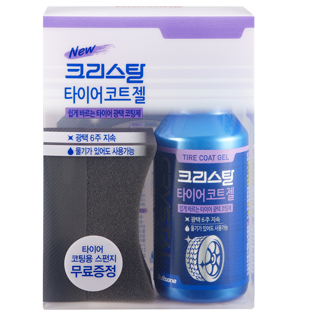 BULLSONE CRYSTAL Покрытие для чернения резины с аппликатором 300 мл ...