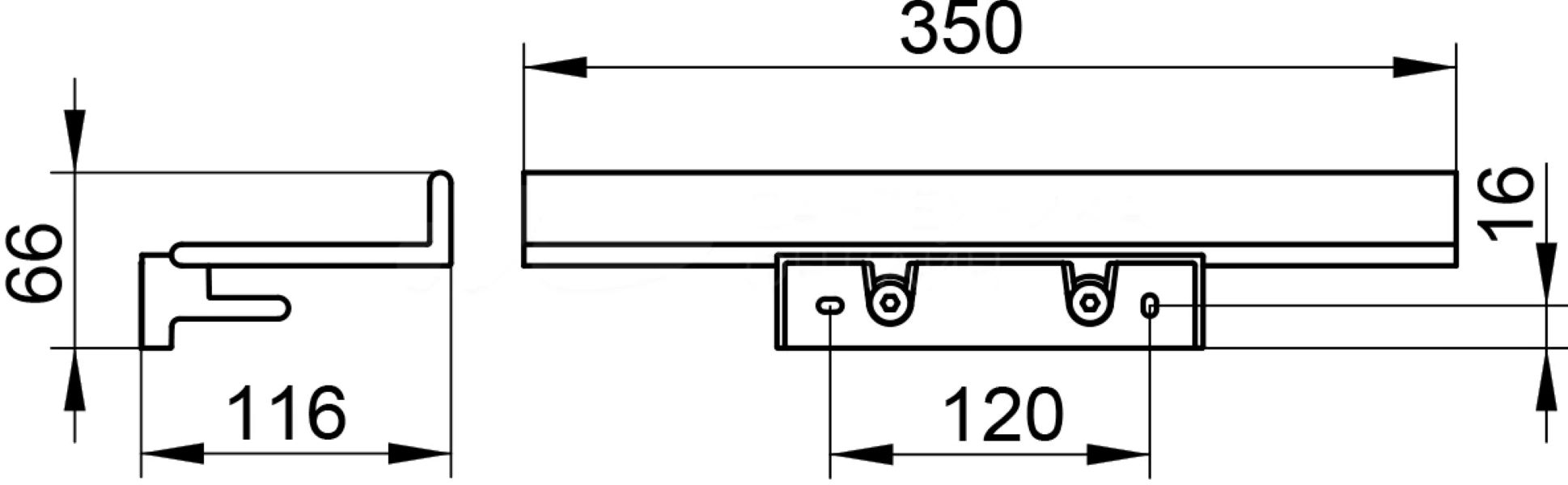 Keuco Reva 12858 полочка для душа