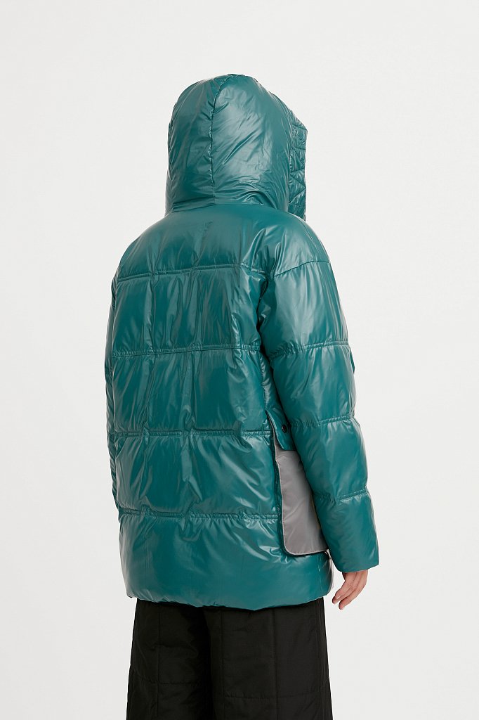Куртка женская Finn Flare W20-12036 зеленая XL