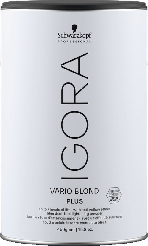 Купить осветлитель для волос Schwarzkopf Igora Vario Blond Plus 450 мл, цены на Мегамаркет | Артикул: 100023691543