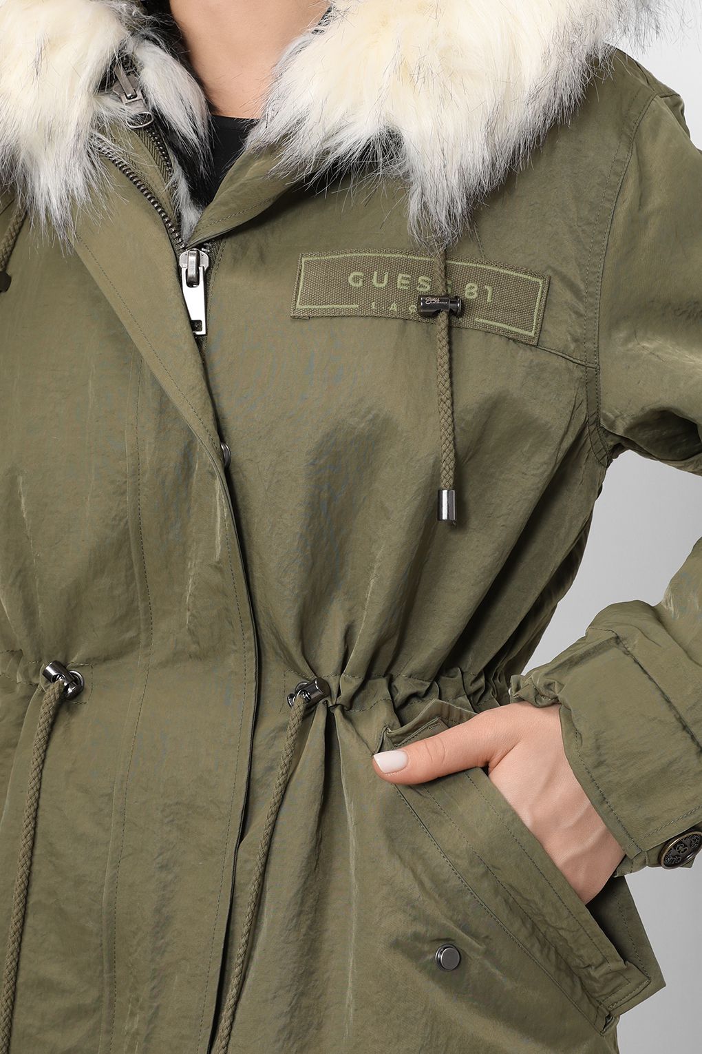 Guess deals green parka