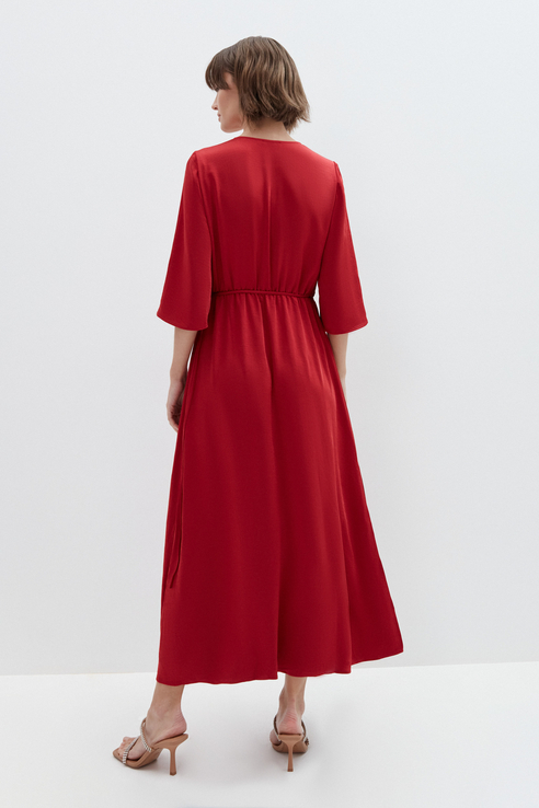 Платье женское ZARINA 1422209524 красное 50 RU