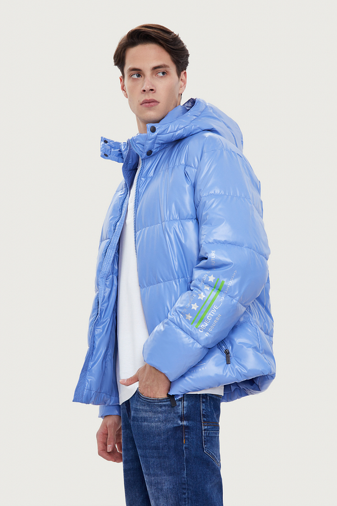 Куртка мужская Finn Flare W20-42015 голубая XL