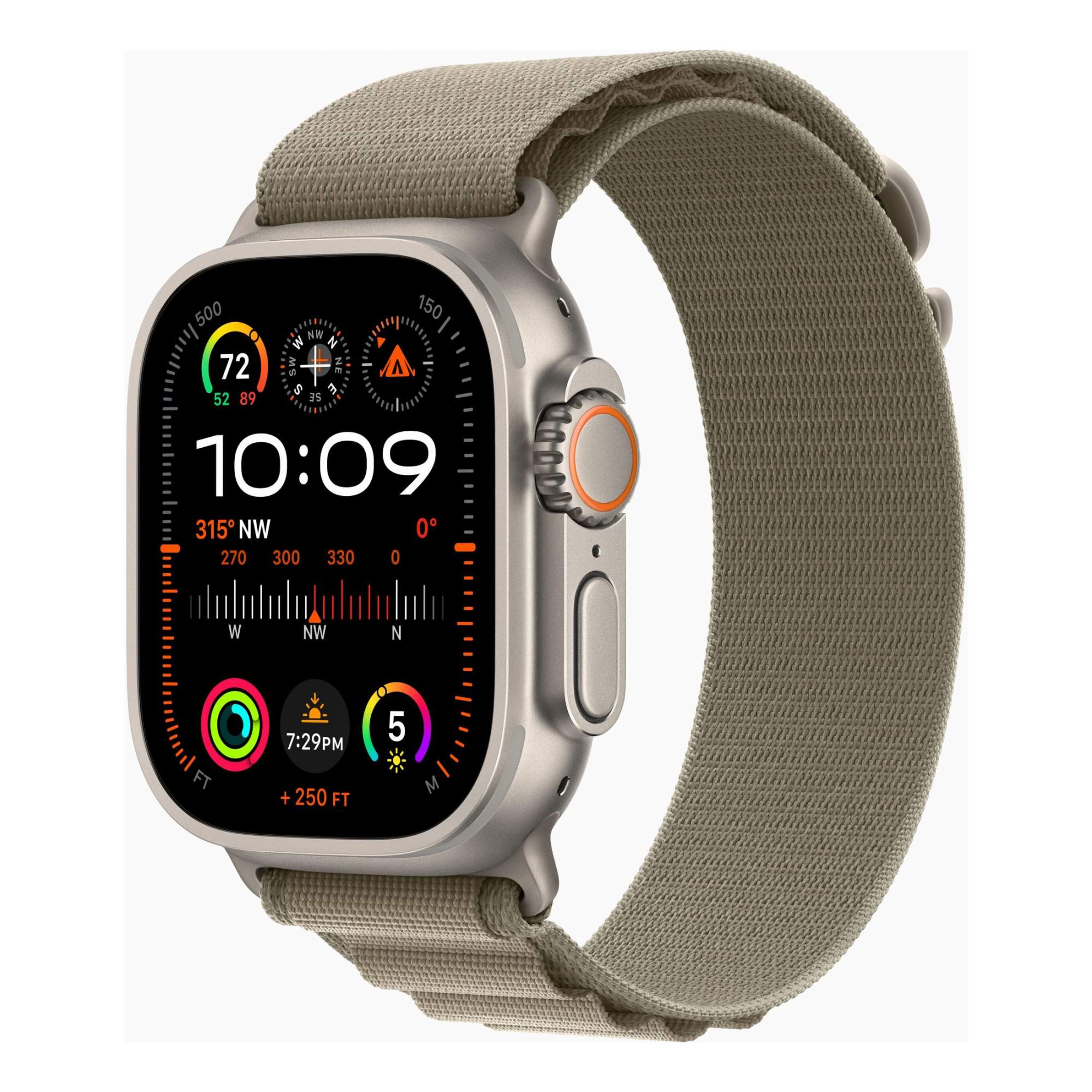 Смарт-часы Apple Watch Ultra 2 49 мм, Alpine loop, размер 145-190 мм, оливковые, 1990099 - купить в Мегамаркет Москва, цена на Мегамаркет