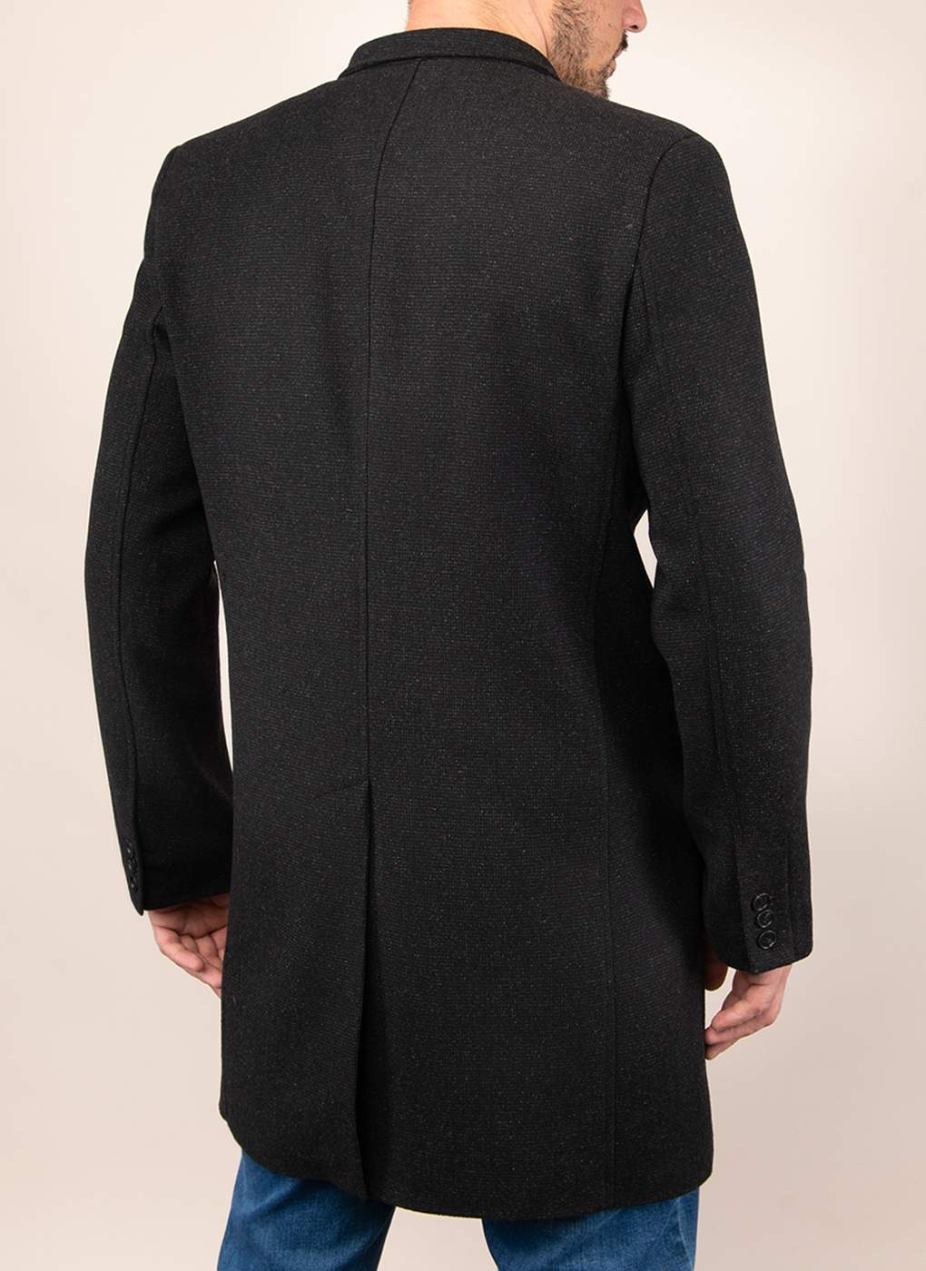 Пальто мужское Каляев 1515040 черное 48 RU