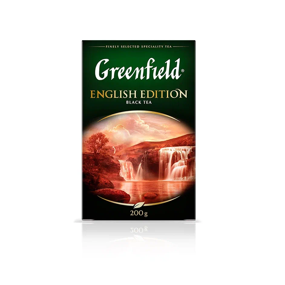 Чай чёрный Greenfield English Edition, листовой, 200 г - купить в Мегамаркет Москва Пушкино, цена на Мегамаркет