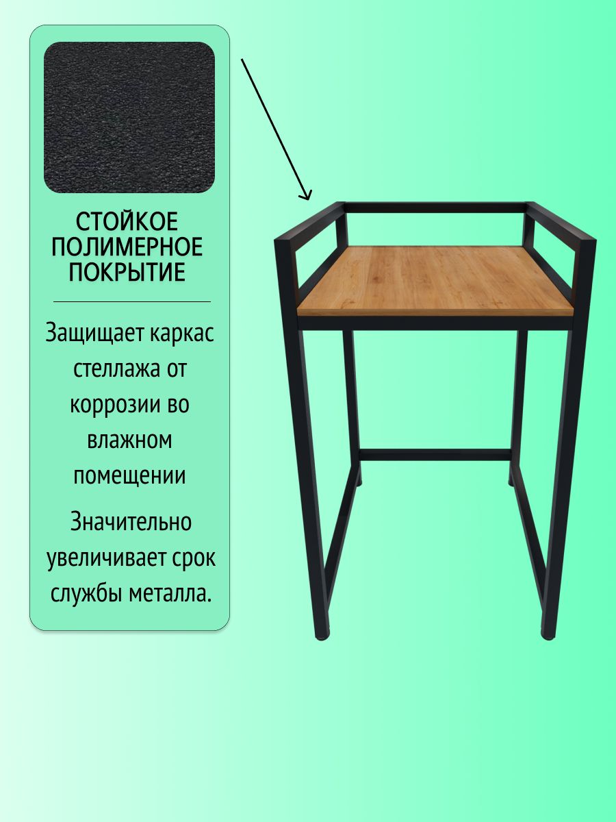 Стеллаж-стойка для стиральной и сушильной машины N-LOFT, глубина 50 см, дуб  сонома - купить в Москве, цены на Мегамаркет | 600015905122