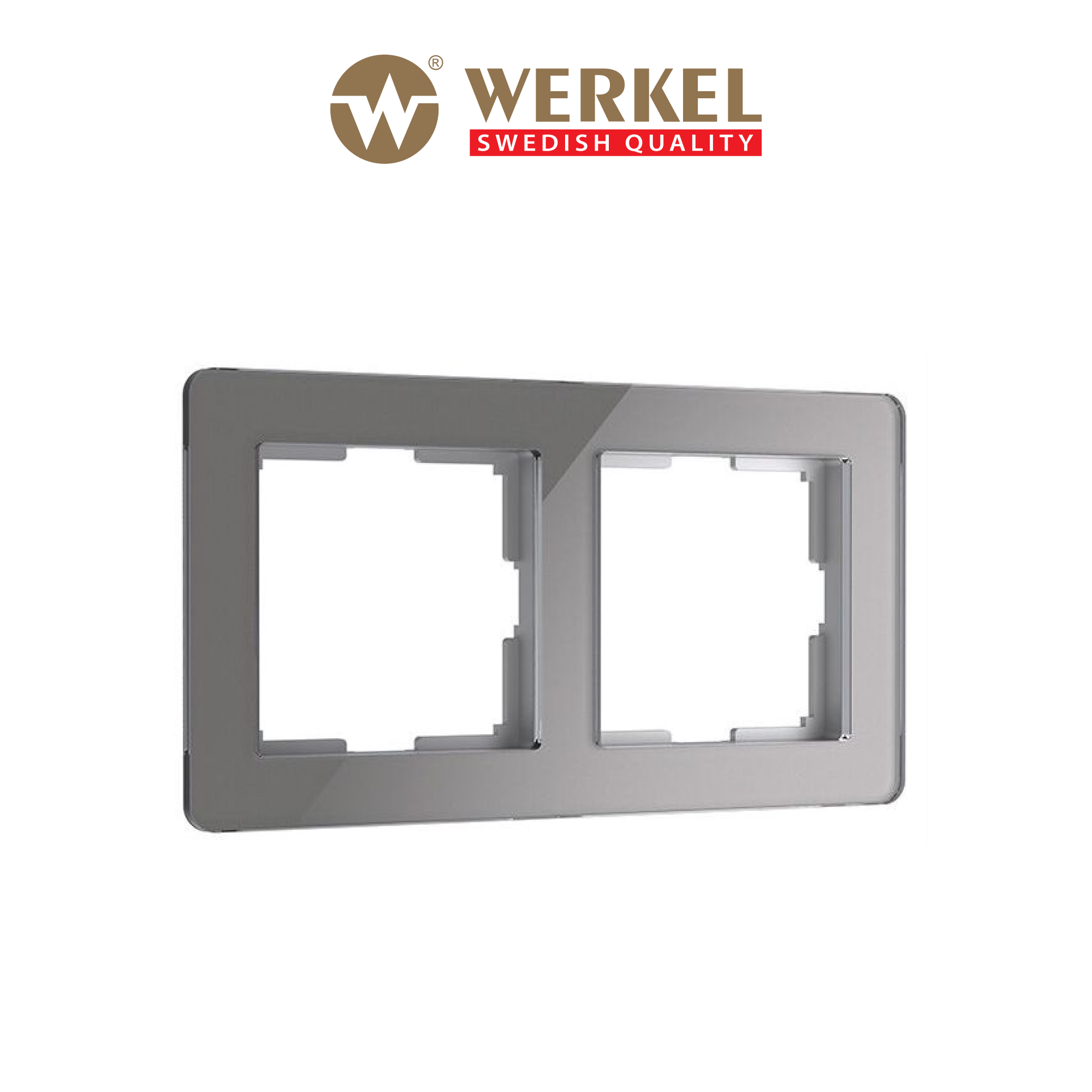 Рамка для розетки / выключателя на 2 поста Werkel Acrylic W0022704 графит из акрила - купить в Minimir, цена на Мегамаркет