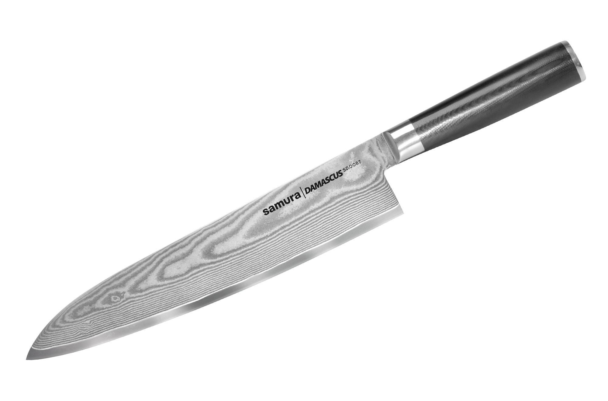 Нож кухонный Samura DAMASCUS Гранд Шеф 240 мм, G-10, дамаск 67 слоев - купить в Москве, цены на Мегамаркет | 600004300702