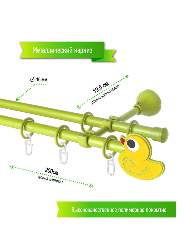 Максимальная длина карниза для штор на двух опорах