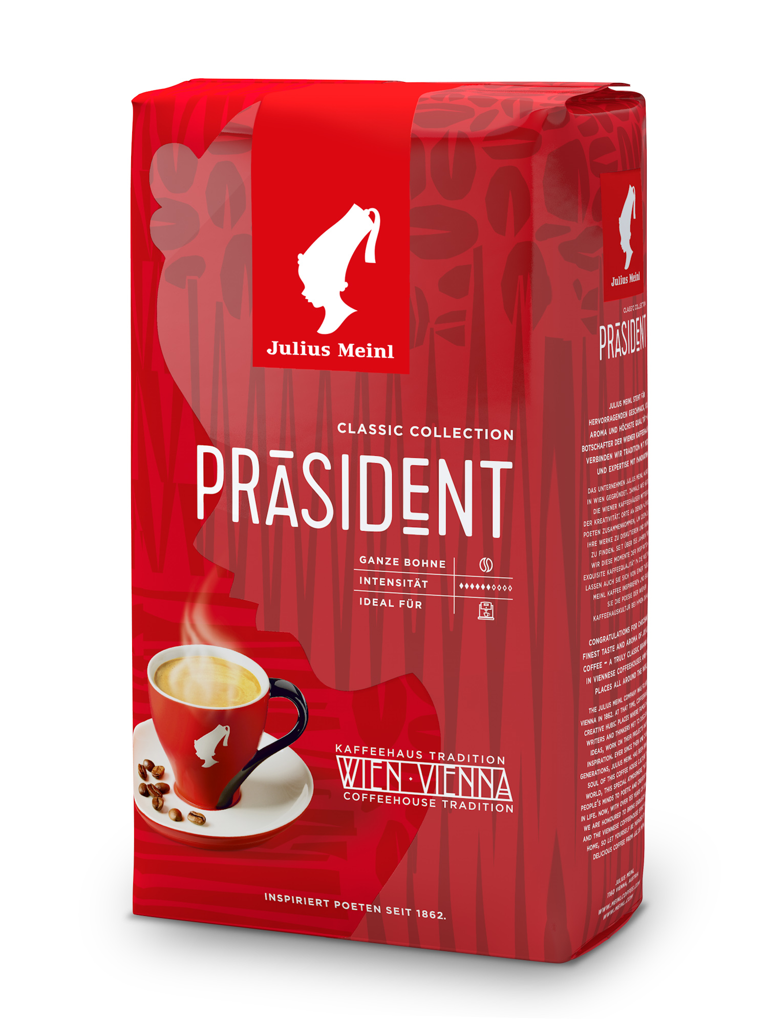 Кофе в зернах Julius Meinl | Президент, 1 кг - купить в Adelina, цена на Мегамаркет