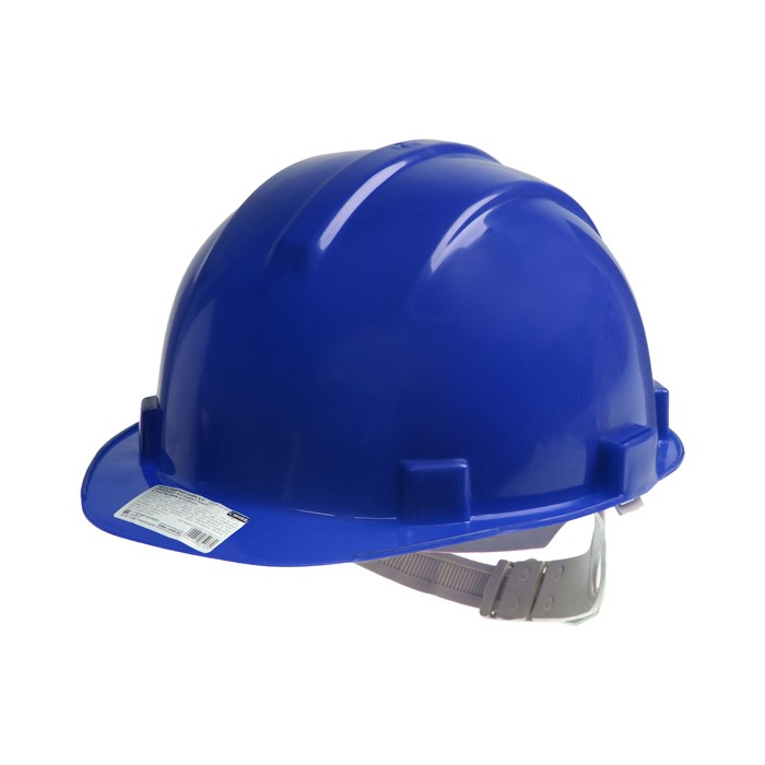 Каска защитная ТУНДРА, для строительно-монтажных работ, с пластиковым оголовьем, синяя - купить в Фабрика Успеха, цена на Мегамаркет
