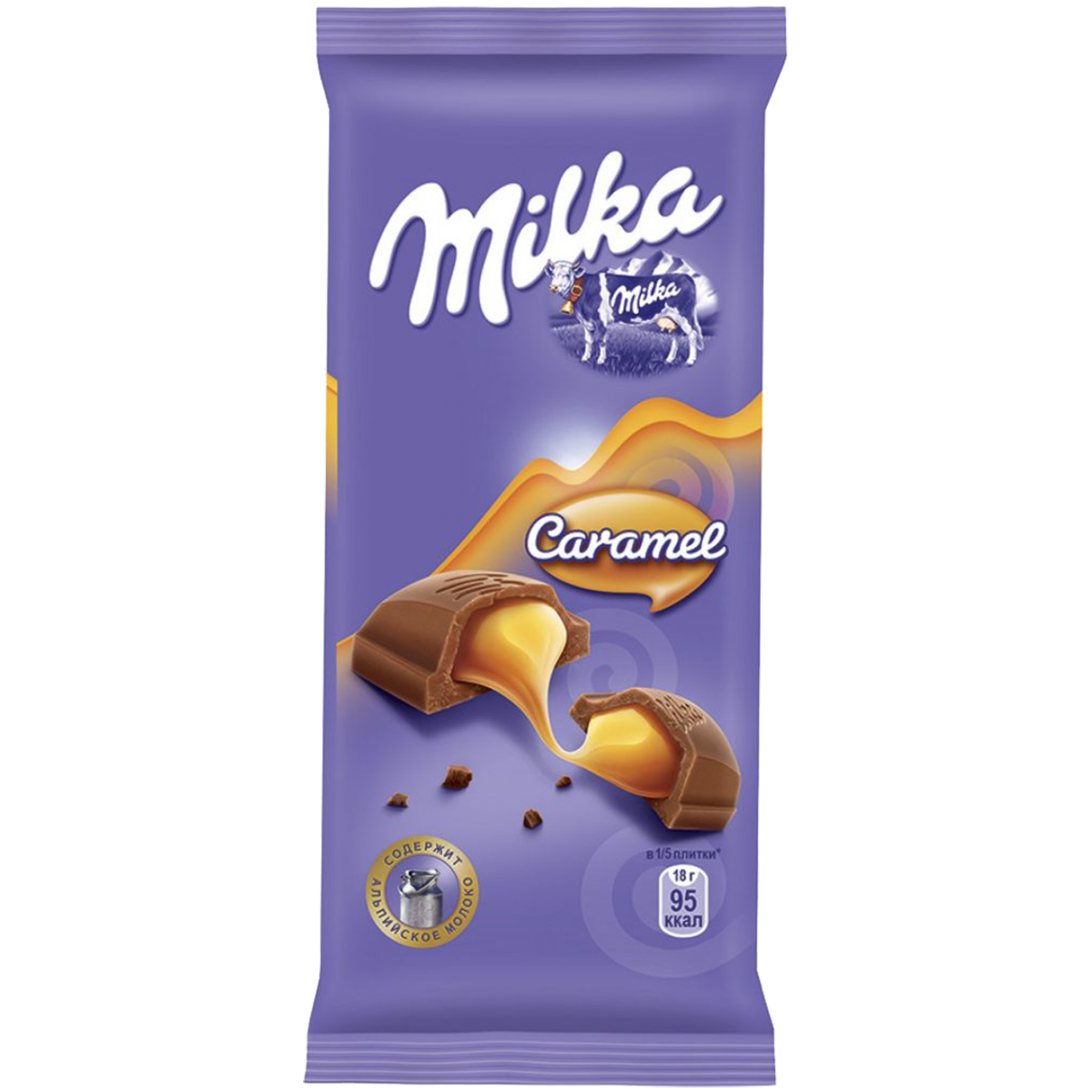 Шоколад Молочный Milka Карамель 90 г - купить в ВинЛаб, цена на Мегамаркет