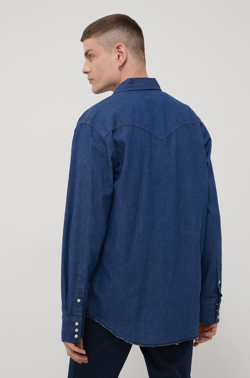 Джинсовая рубашка мужская Wrangler W5D1BKH98 синяя XL
