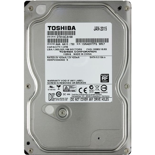 Жесткий диск Toshiba DT 1ТБ (DT01ACA100) - купить в DSP-SHOP. RU NEW, цена на Мегамаркет