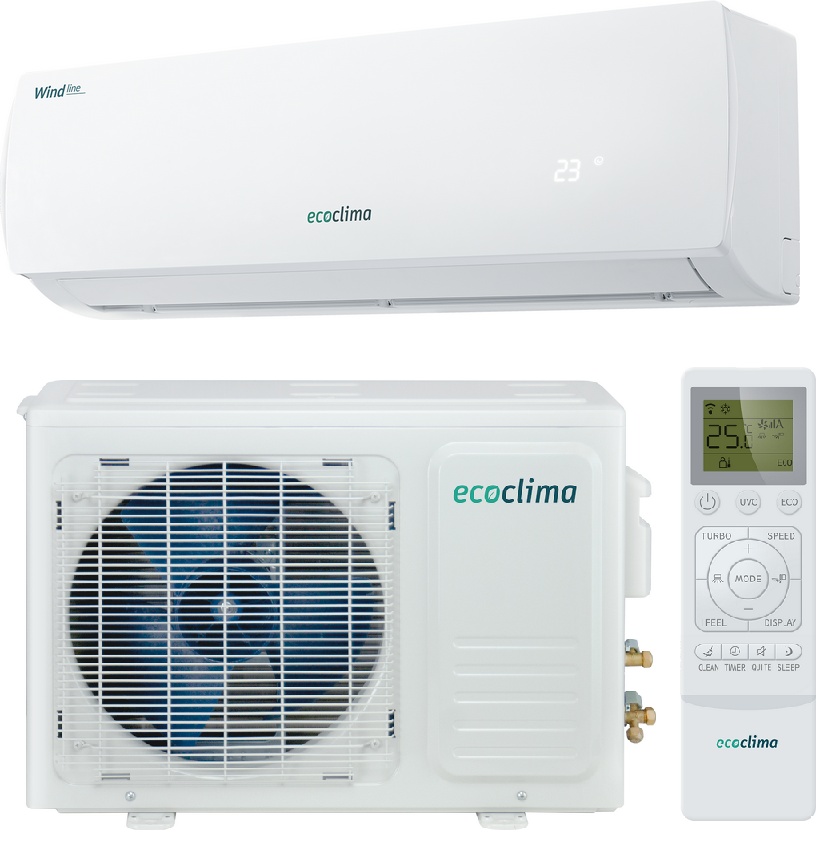 Сплит-система Ecoclima EC/I-07QC/ECW/I-07QCW Wind Line Inverter, купить в Москве, цены в интернет-магазинах на Мегамаркет