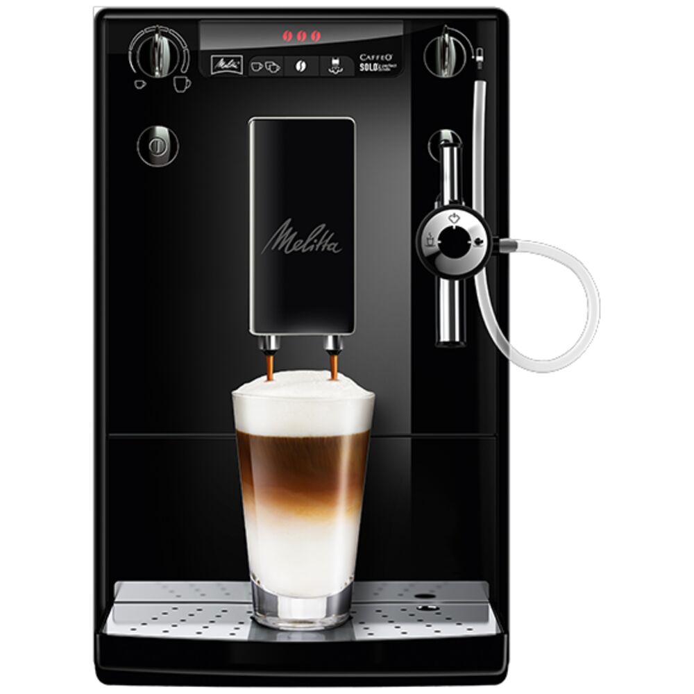 Кофемашина автоматическая Melitta Solo & Perfect Milk 957-304 черный, купить в Москве, цены в интернет-магазинах на Мегамаркет