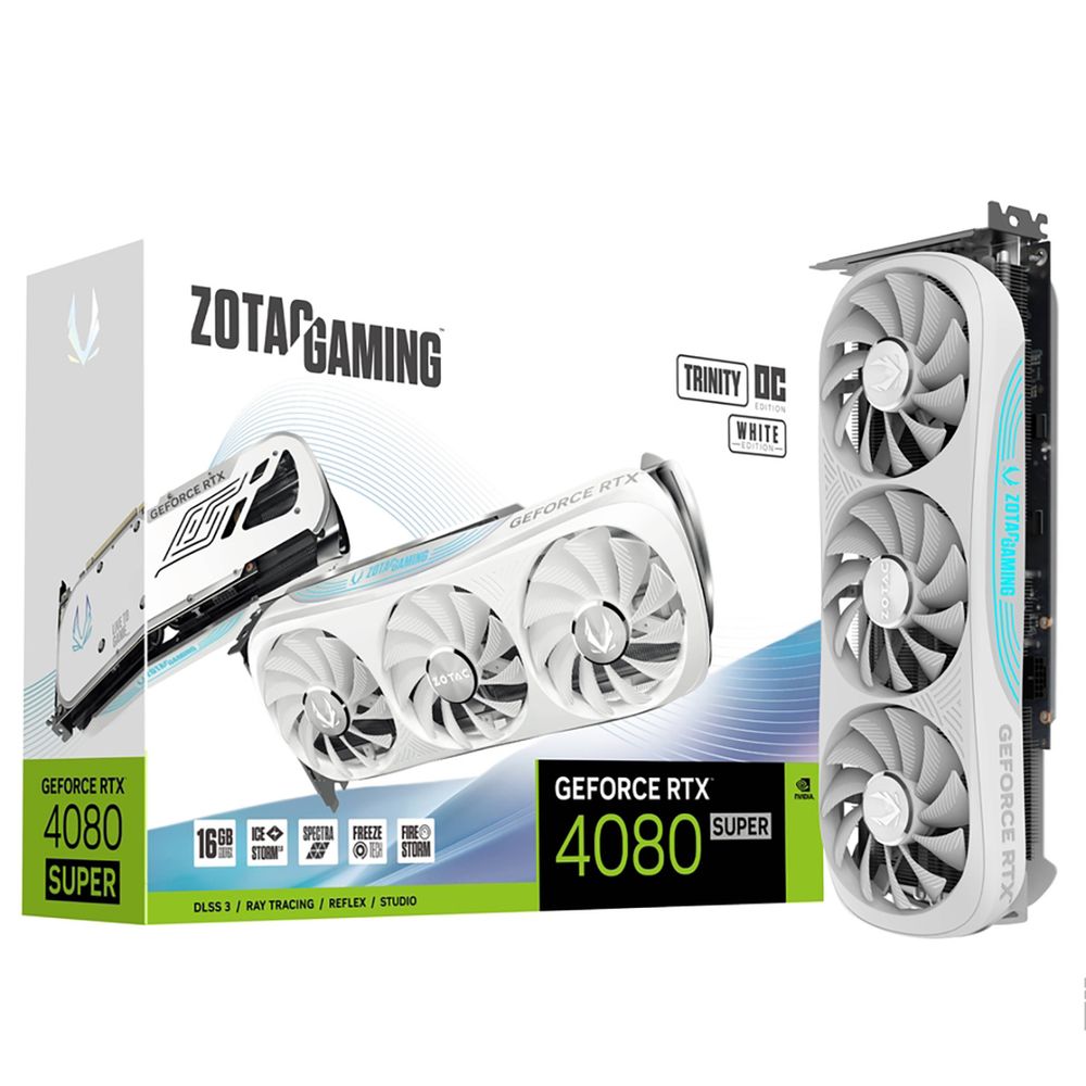 Видеокарта Zotac GeForce RTX 4080 SUPER TRINITY OC WHITE ED - купить в Lime Store, цена на Мегамаркет