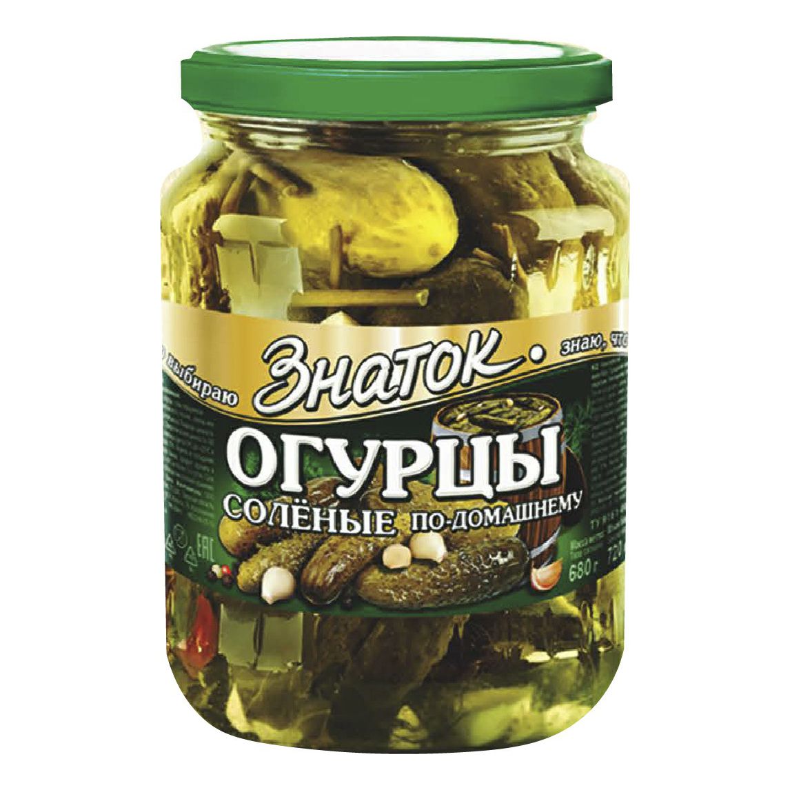 Огурцы соленые 680г/720мл Знаток. Огурцы Кубань продукт соленые 680гр*12,с/б. Огурцы Знаток маринованные 680г. Знаток корнишоны.