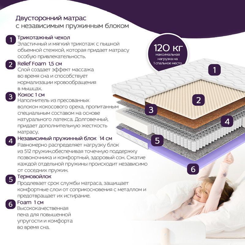 Матрас x sleep orto ergonomic