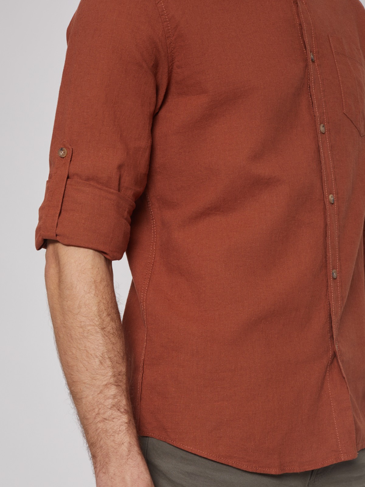 Рубашка мужская Zolla 012212159053 красная 3XL