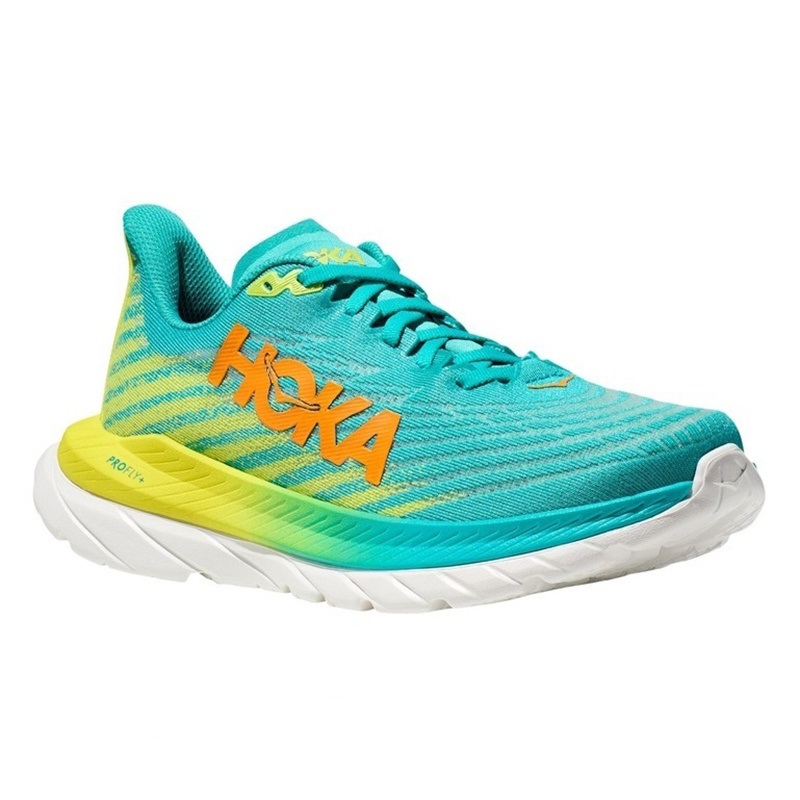 Кроссовки женские Hoka MACH 5 бирюзовые 37 1/3 EU - купить в Москве, цены на Мегамаркет | 600020111661