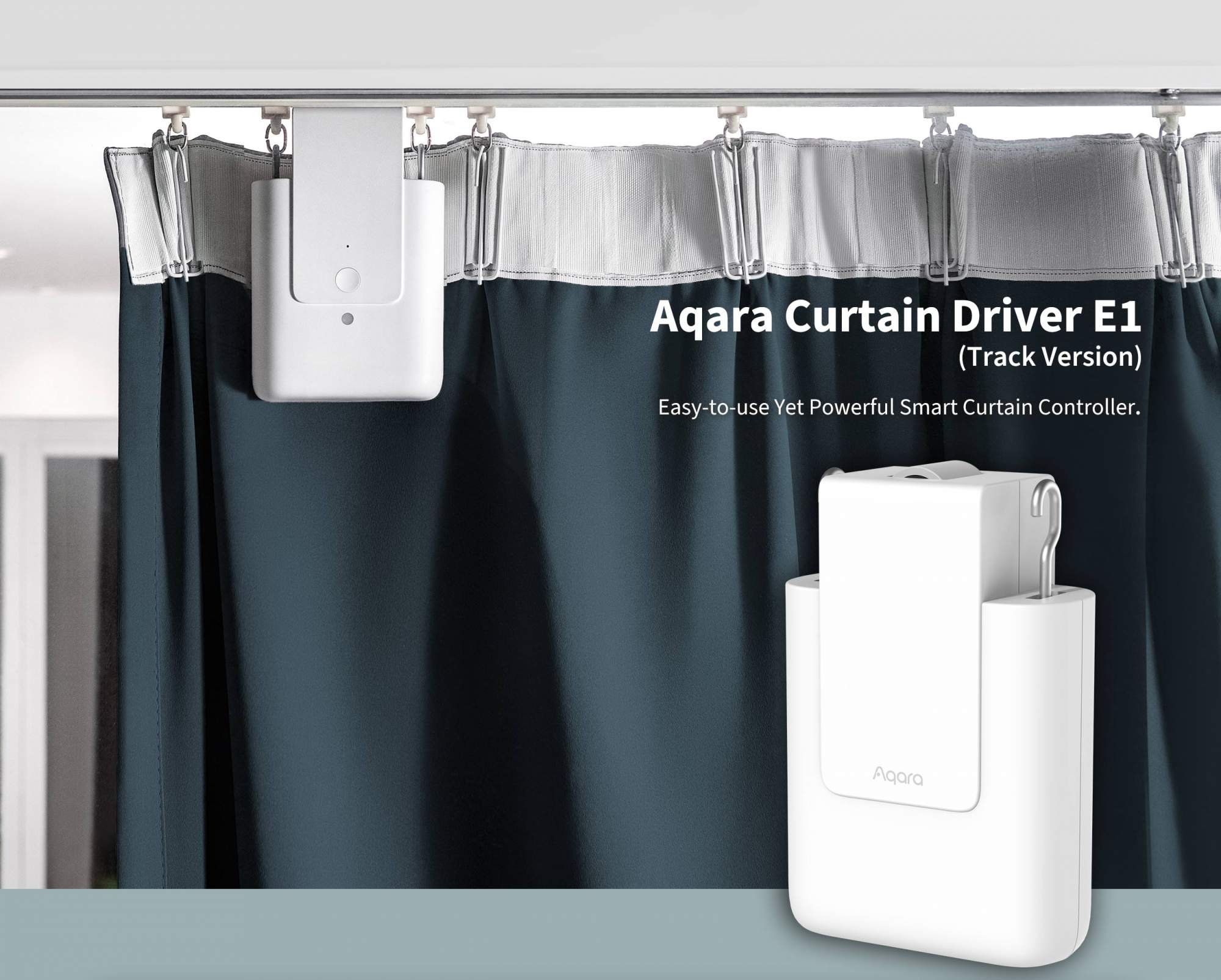 Мотор для раздвижных штор Aqara Curtain DriAqara Curtain Driver E1 Track  Version CM-M01(T) - отзывы покупателей на Мегамаркет | 600009693740