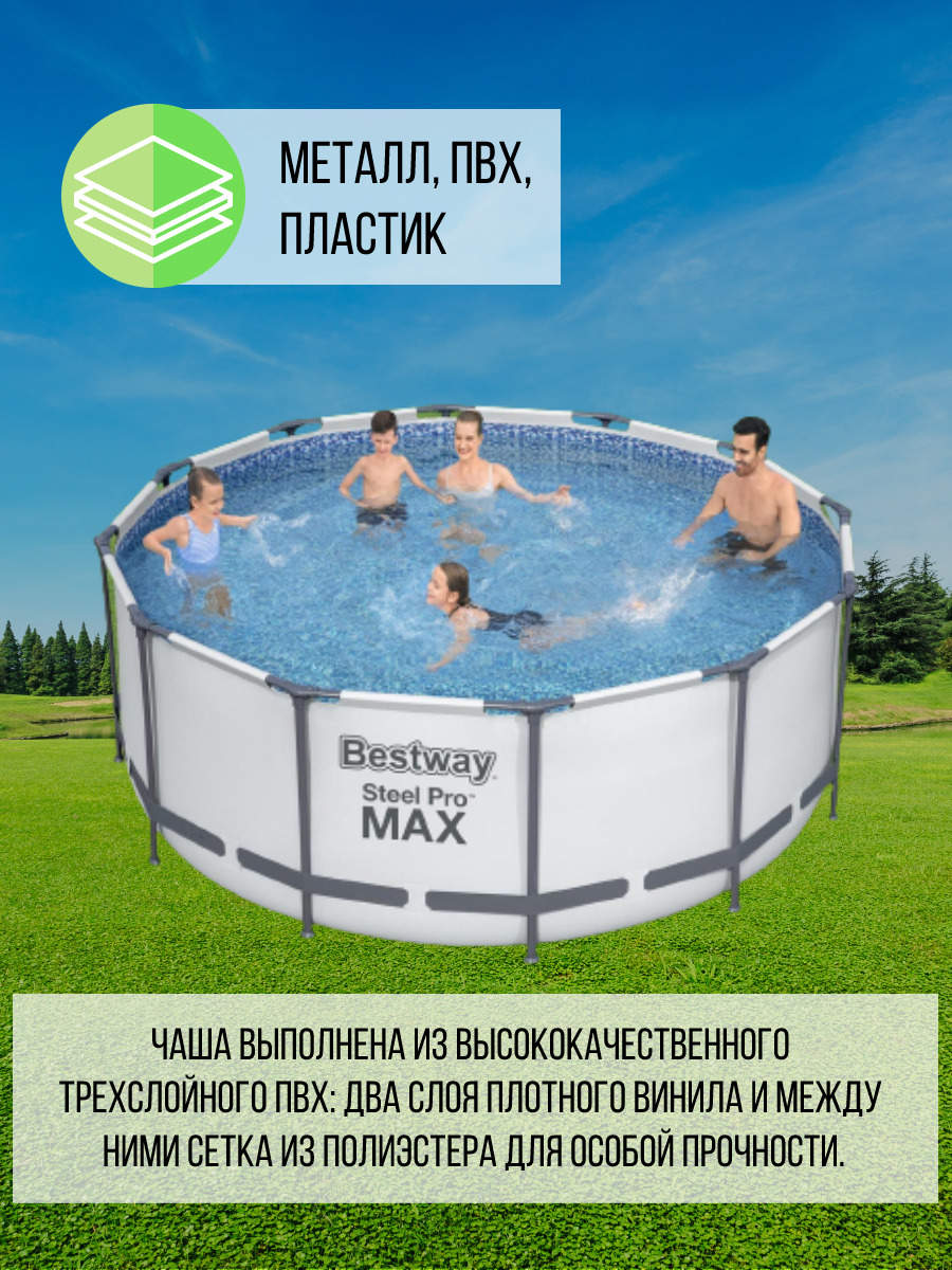 Бассейн каркасный bestway steel pro max 56420. 56420 Bestway. Бассейн Shantou Gepai easy 56420.