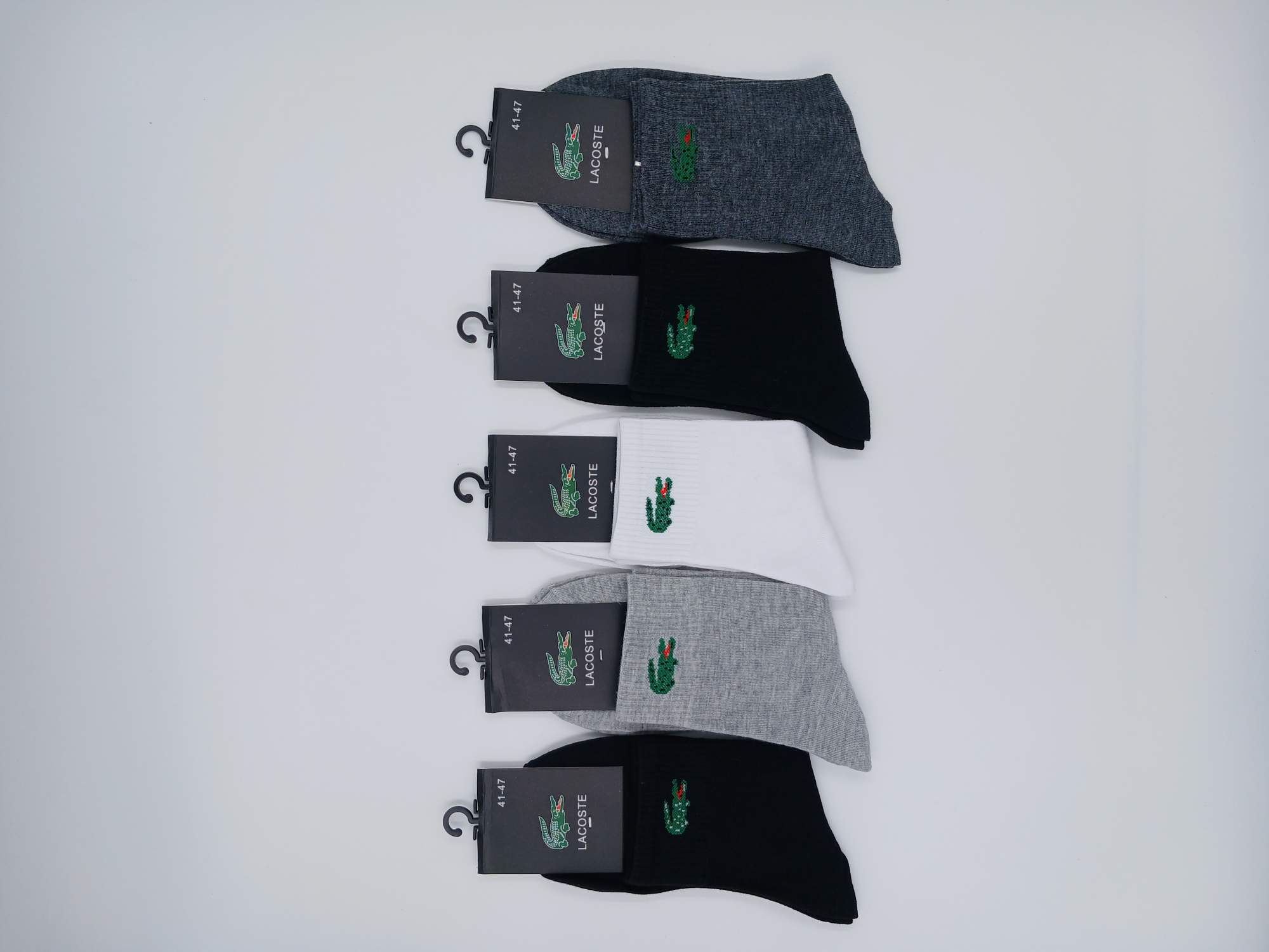 Комплект носков мужских Lacoste EL85 разноцветных 41-47, 5 пар реплика - купить в Москве, цены на Мегамаркет | 600015615832