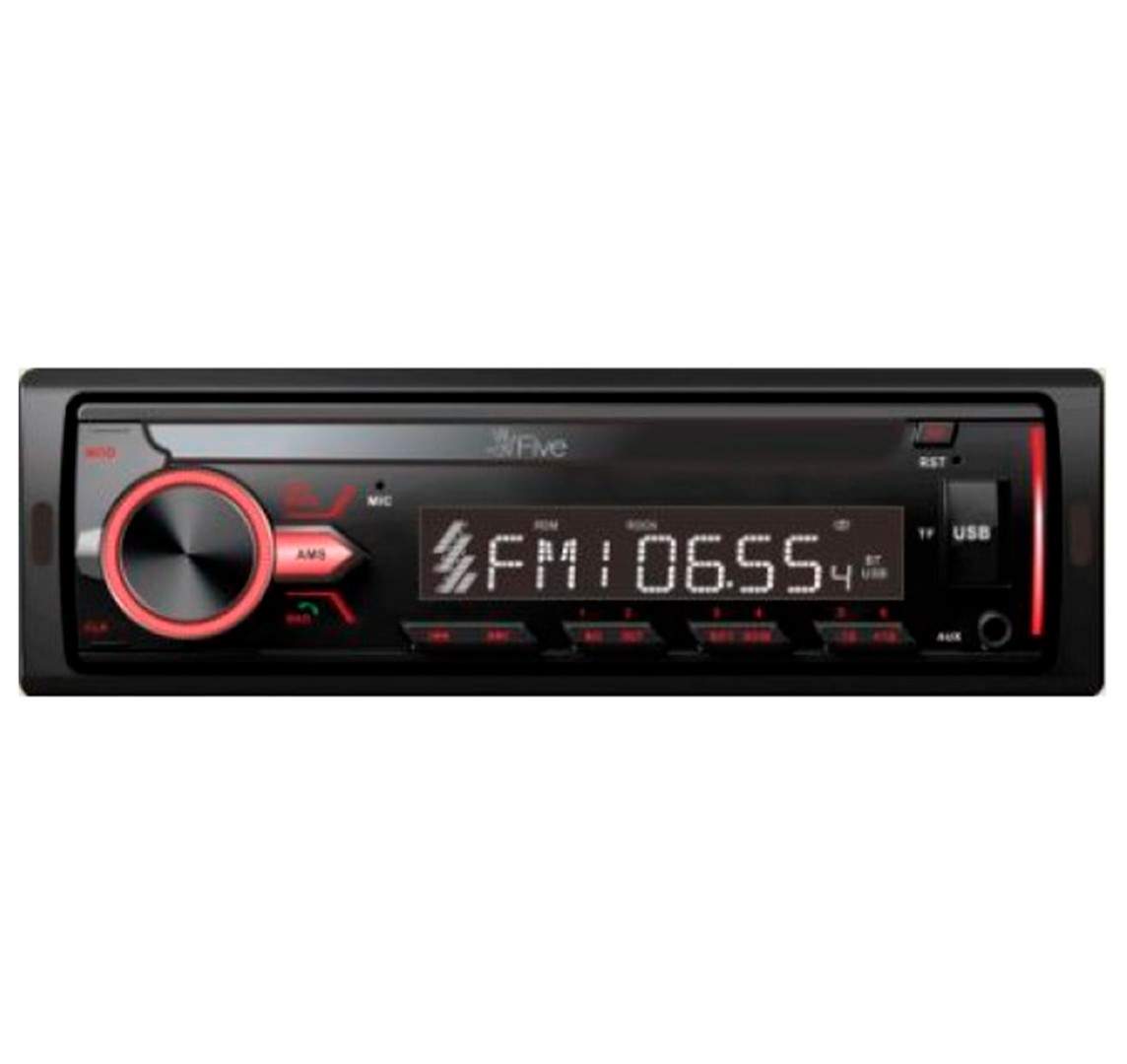 Автомагнитола 1 din с поддержкой Bluetooth, USB, AUX, SD, FM - FIVE F24R -  купить в i-car DBS, цена на Мегамаркет