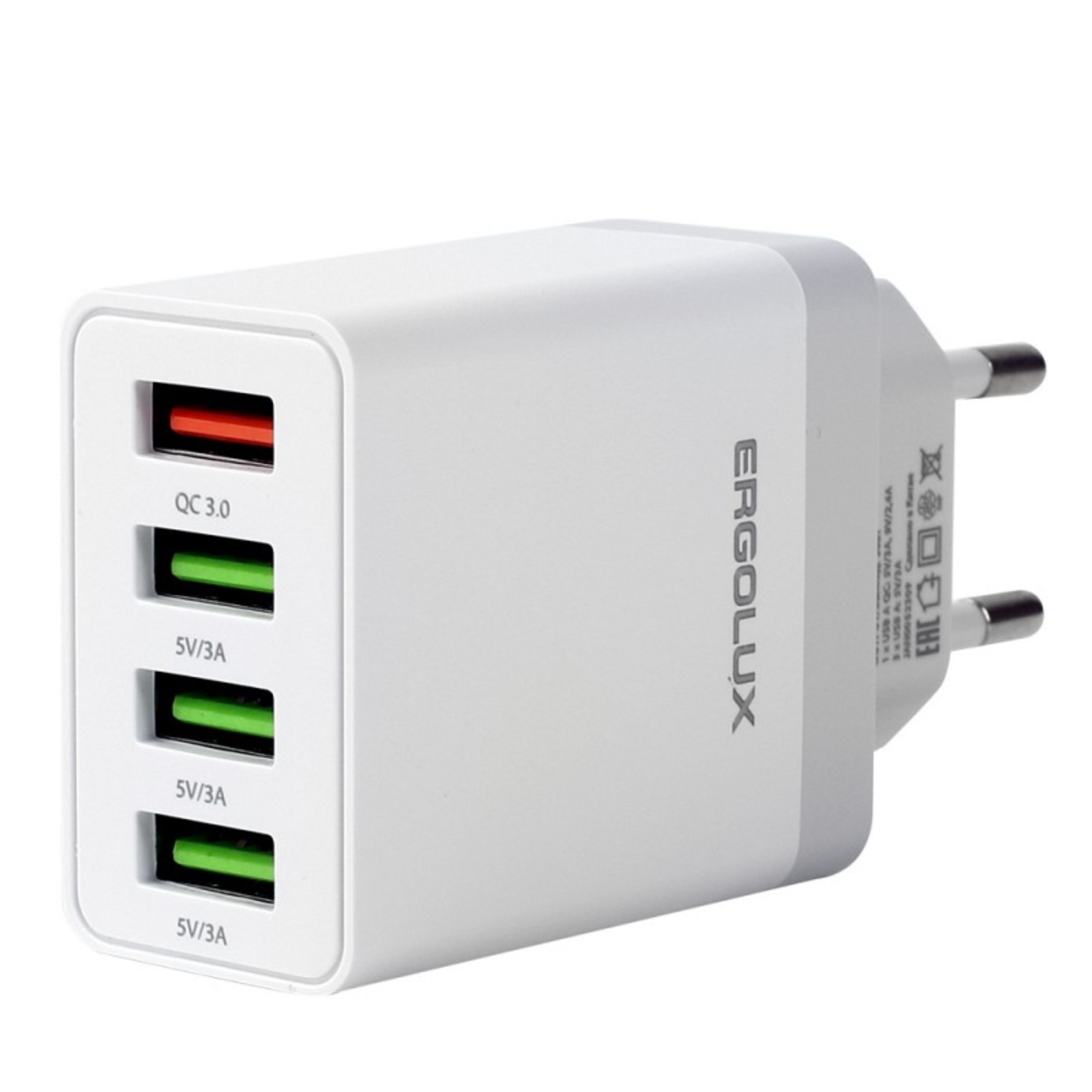 Сетевое зарядное устройство quick charge. Opguta адаптер питания. адаптер быстрой зарядки. адаптер белый. eu charger.