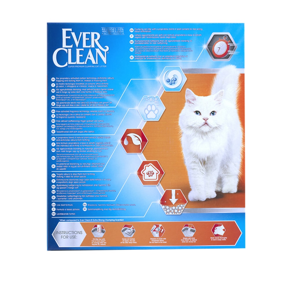 Комкующийся наполнитель для кошек Ever Clean Fast Acting угольный, 10.39 кг, 10 л