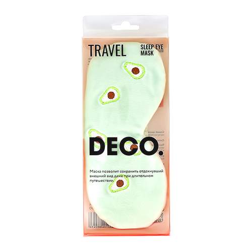 Маска для сна и путешествий DECO. Avocado