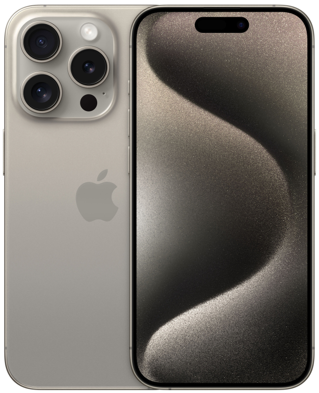 Смартфон Apple iPhone 15 Pro 128GB Natural Titanium - купить в Apple Space (Доставка Екатеринбург), цена на Мегамаркет