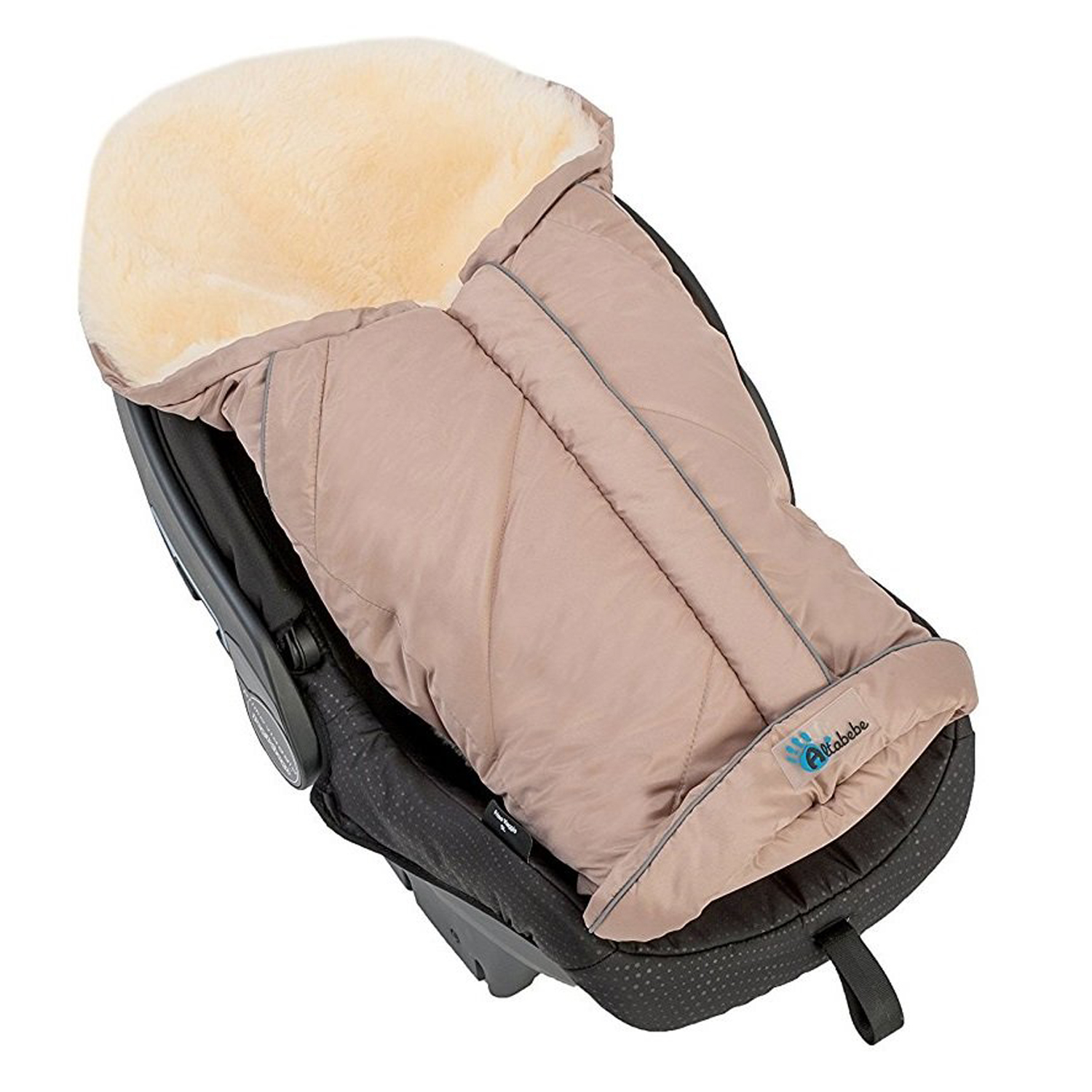 Конверт-мешок для детской коляски Altabebe Lambskin-Car Seat Bag Beige