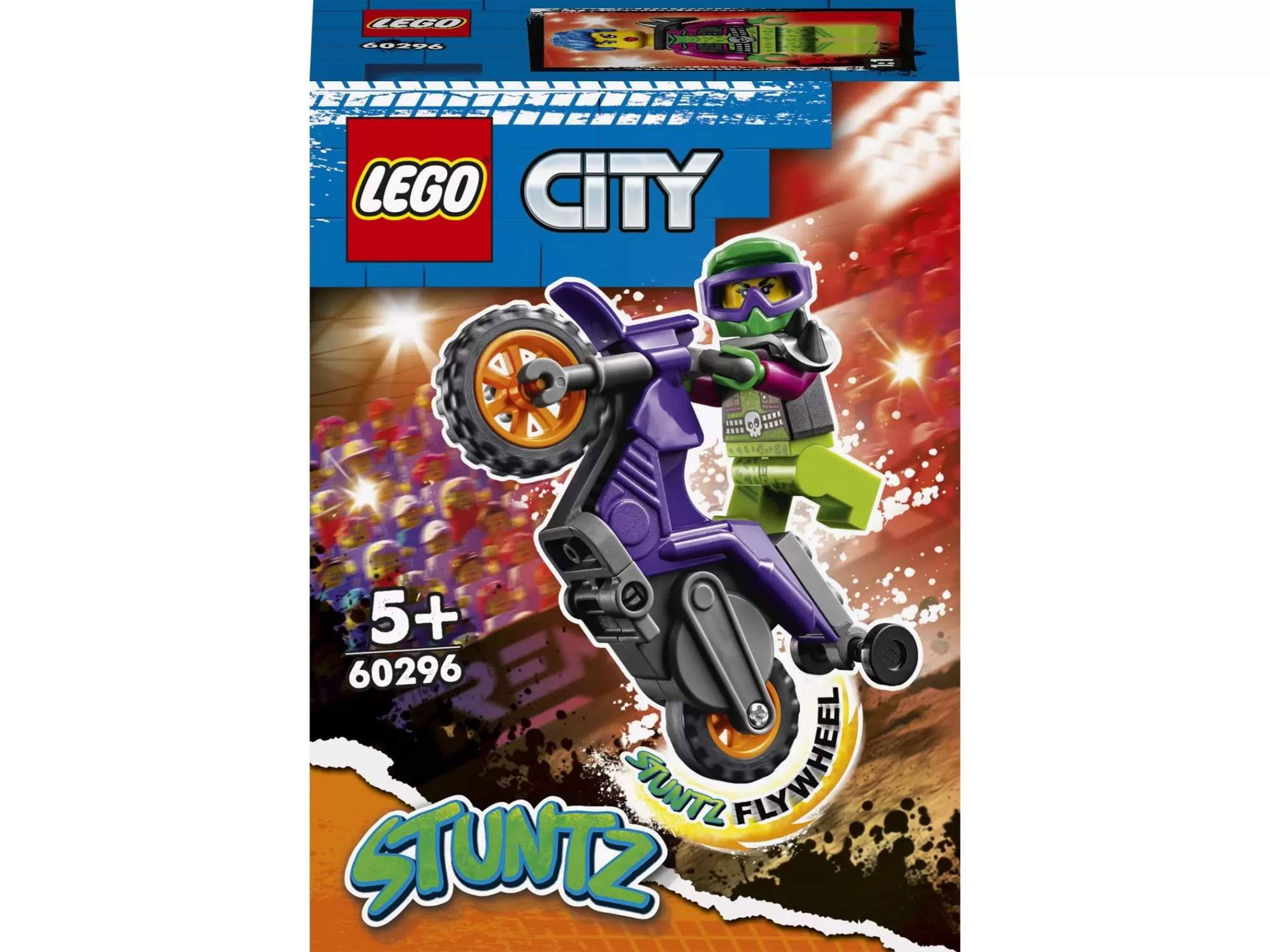 Конструктор LEGO City Stuntz 60296 Акробатический трюковый мотоцикл -  отзывы покупателей на Мегамаркет