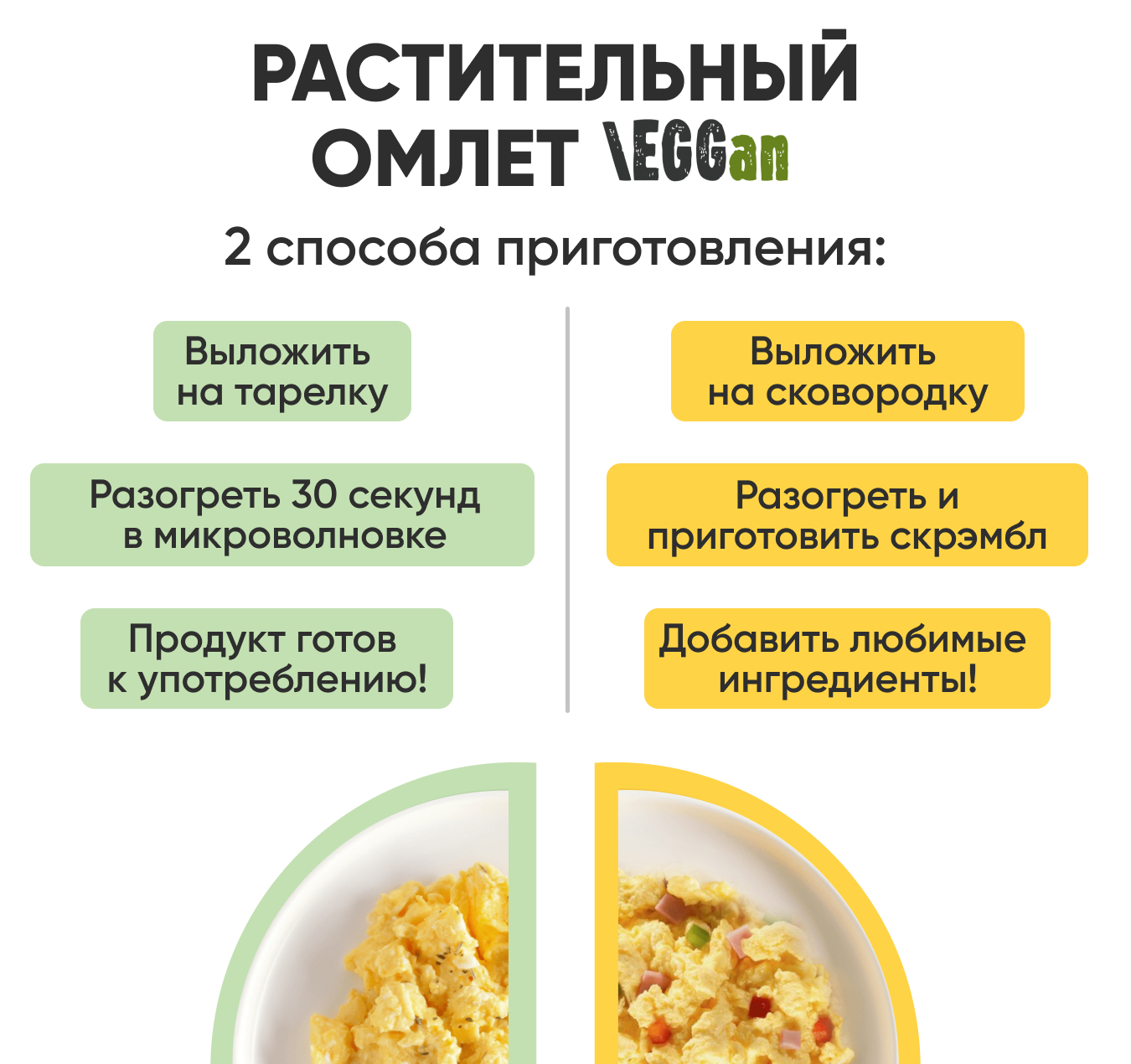 Купить растительный готовый омлет EGGan VegOMLET, цены на Мегамаркет |  Артикул: 600008707016