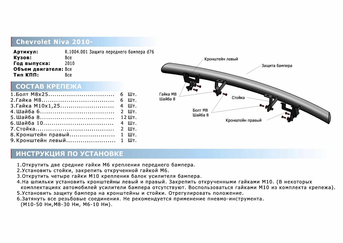 Можно ли ставить защиту бампера на шевроле нива