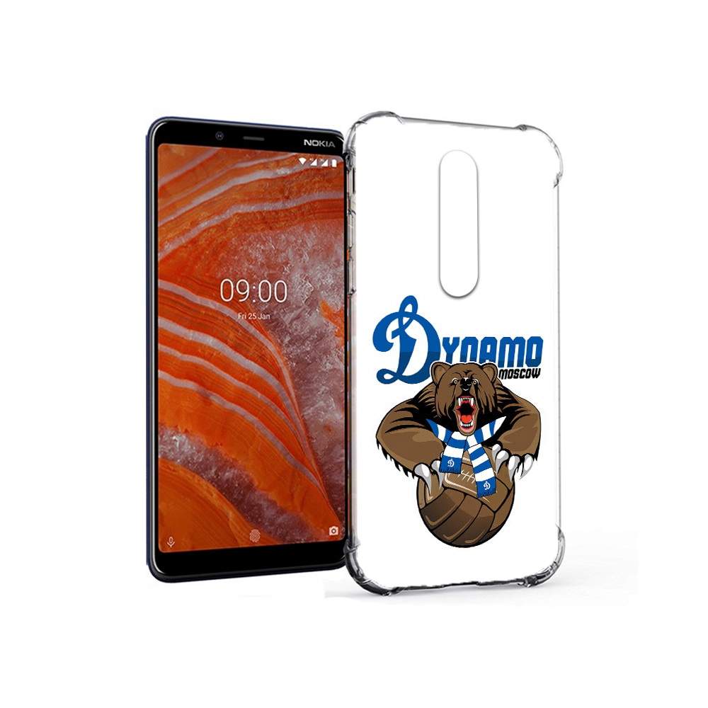 Чехол MyPads Tocco для Nokia 3.1 Plus ФК Динамо медведь (PT121397.96.175),  купить в Москве, цены в интернет-магазинах на Мегамаркет