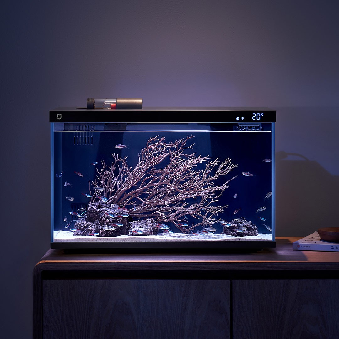 умный аквариум xiaomi mijia smart fish tank myg100, аквариум ксиаоми 30, умный аквариум xiaomi 30, аквариум сяоми 20