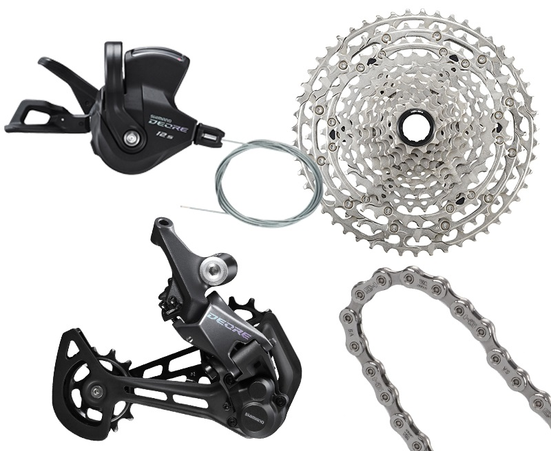 Групсет Shimano Deore M6100. 12 скоростей. 4 предмета - купить в Москве, цены на Мегамаркет