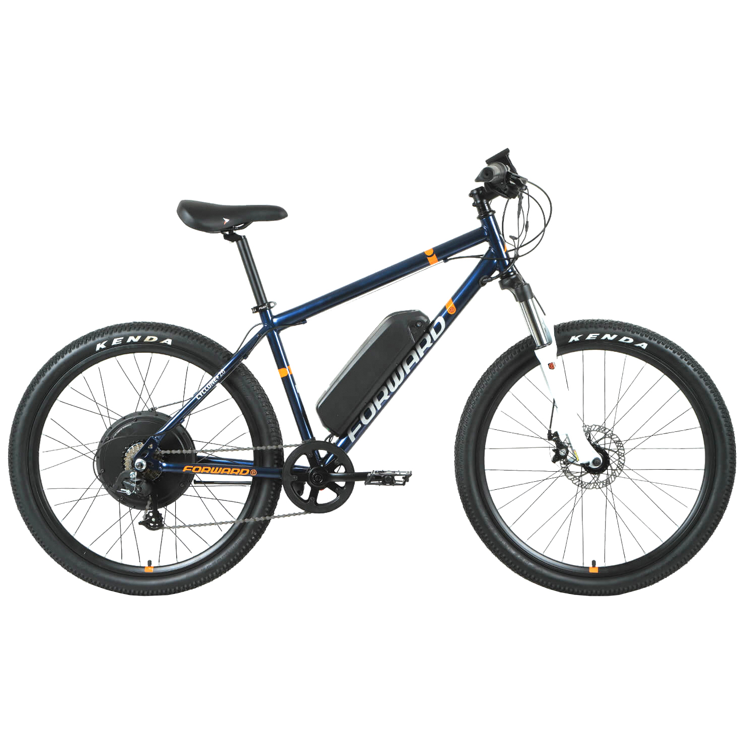 Электровелосипед Forward Cyclone Plus 26 E-500 2022 17" темно-синий - купить в TradeArk, цена на Мегамаркет