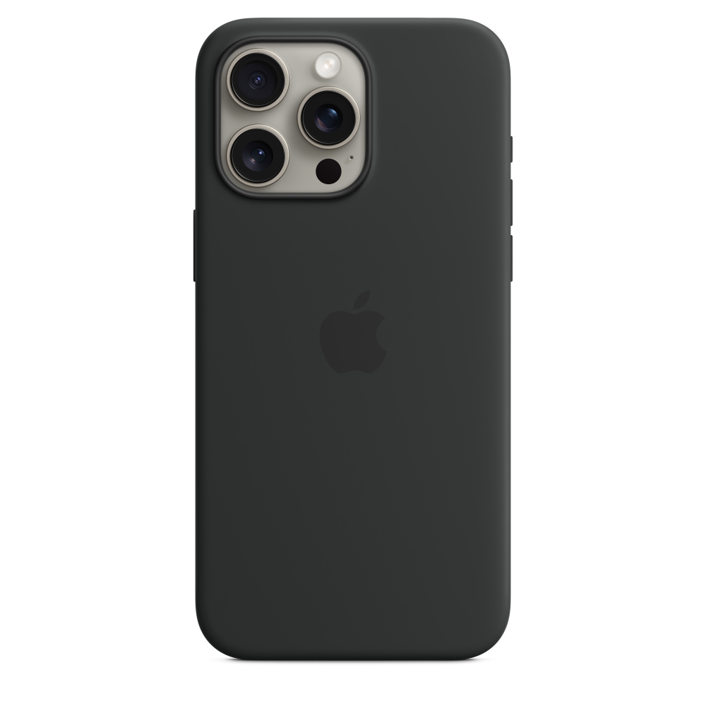 Чехол для смартфона Apple iPhone 15 Pro Max Silicone Case MagSafe Black, купить в Москве, цены в интернет-магазинах на Мегамаркет