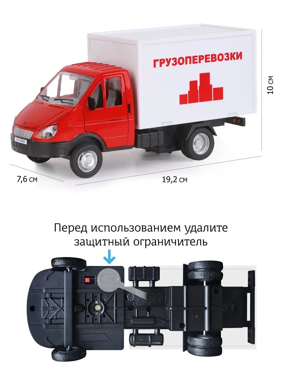 Купить машинка металлическая Автопанорама ГАЗель-бизнес Грузоперевозки 1:28  JB1200217, цены на Мегамаркет